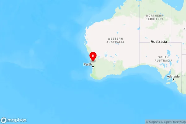 Yathroo,Western Australia Region Map