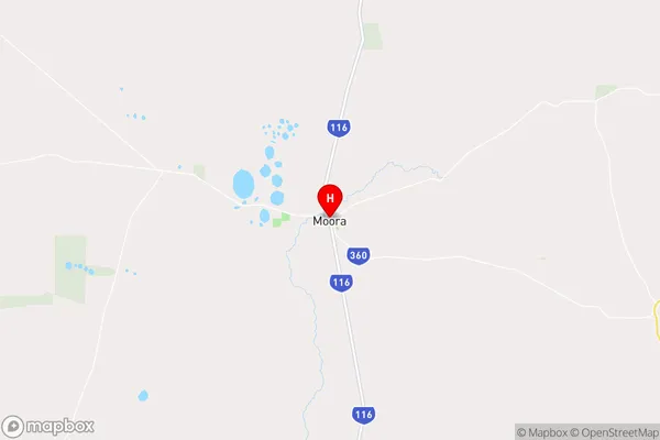 Moora,Western Australia Area Map