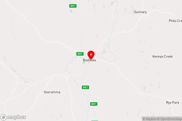 Boorowa,New South Wales Area Map