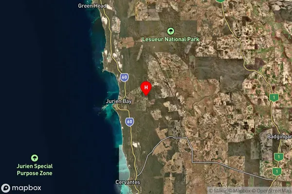 Jurien Bay,Western Australia Satellite Map