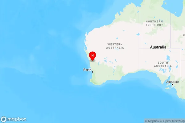 Dudawa,Western Australia Region Map