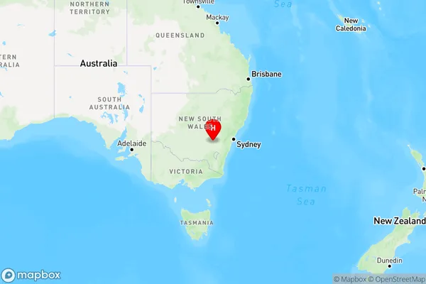 Godfreys Creek,New South Wales Region Map