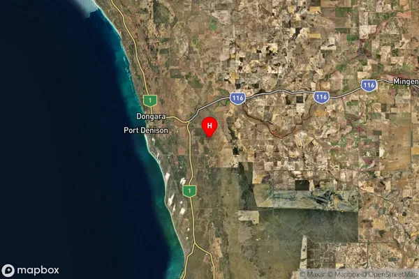 Irwin,Western Australia Satellite Map