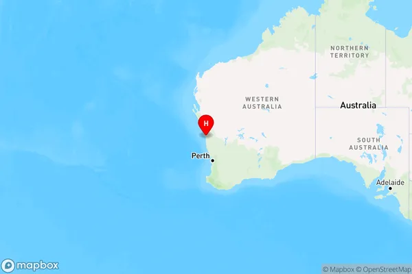 Mount Adams,Western Australia Region Map