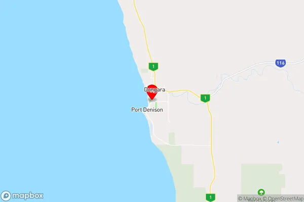 Port Denison,Western Australia Area Map