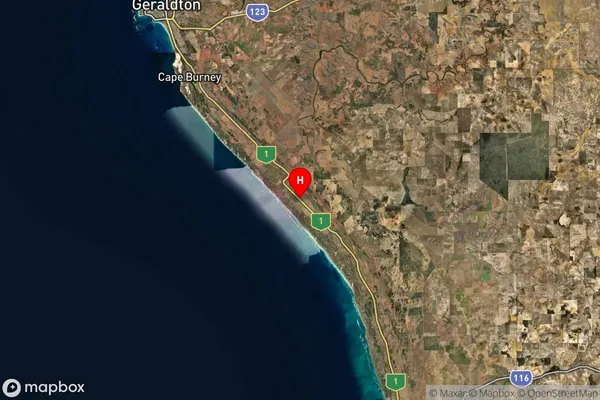 South Greenough,Western Australia Satellite Map