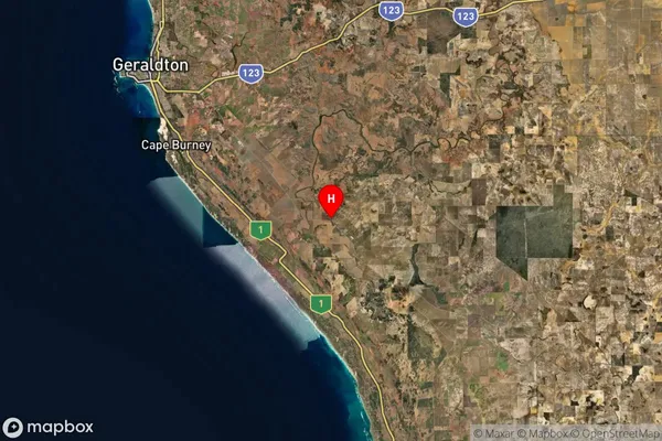 Walkaway,Western Australia Satellite Map