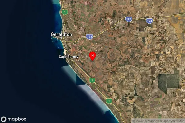 Georgina,Western Australia Satellite Map