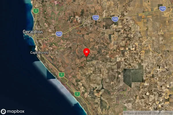 Minnenooka,Western Australia Satellite Map