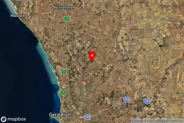 Nanson,Western Australia Satellite Map