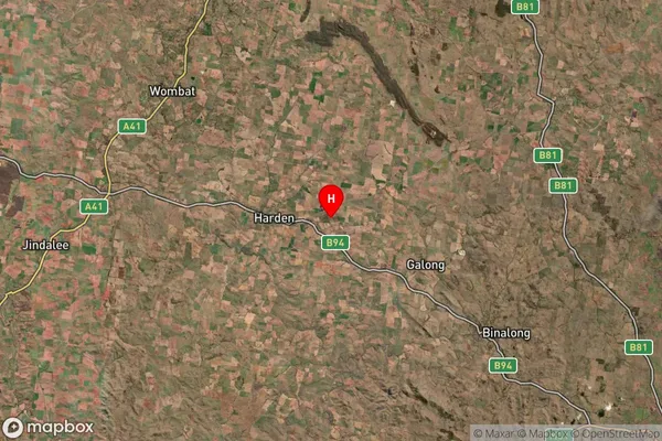 Cunningar,New South Wales Satellite Map