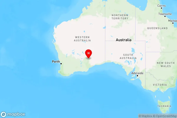 Zanthus,Western Australia Region Map