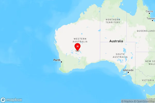 Leonora,Western Australia Region Map