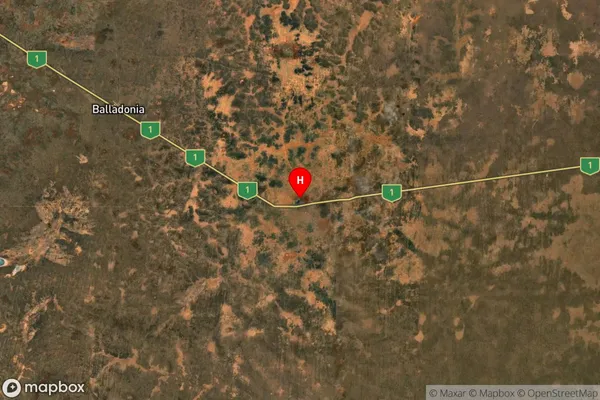 Balladonia,Western Australia Satellite Map