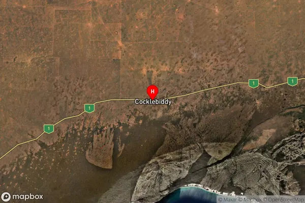 Cocklebiddy,Western Australia Satellite Map