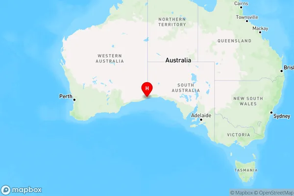 Eucla,Western Australia Region Map