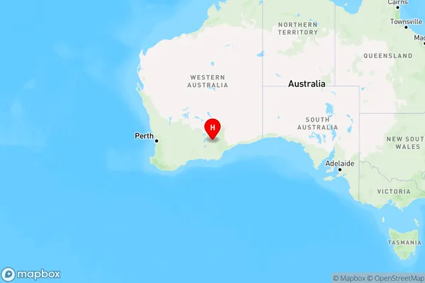 Fraser Range,Western Australia Region Map