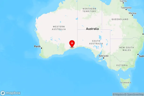 Madura,Western Australia Region Map