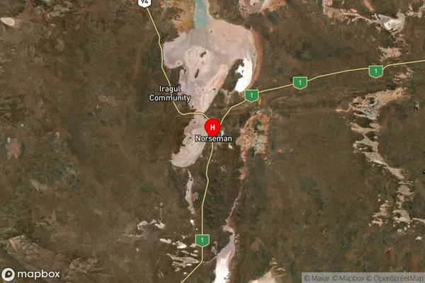 Norseman,Western Australia Satellite Map