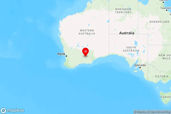 Norseman,Western Australia Region Map