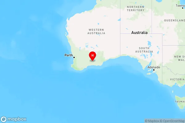 North Cascade,Western Australia Region Map