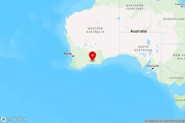 Lort River,Western Australia Region Map