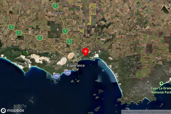 Bandy Creek,Western Australia Satellite Map