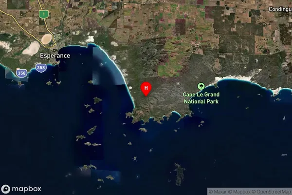 Cape Le Grand,Western Australia Satellite Map