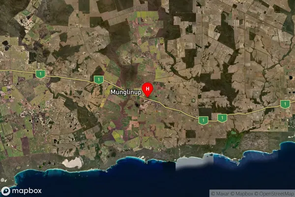 East Munglinup,Western Australia Satellite Map