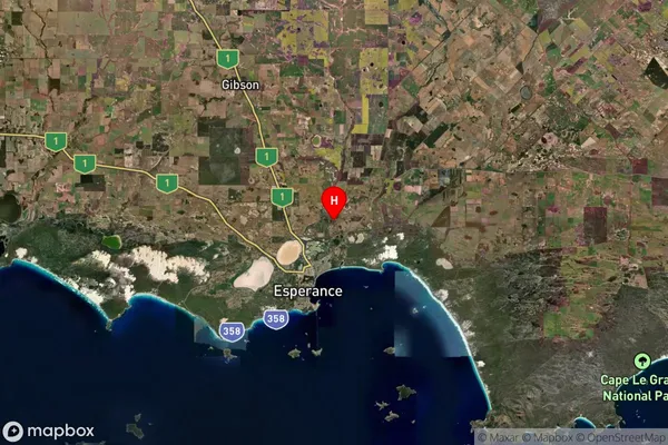 Myrup,Western Australia Satellite Map