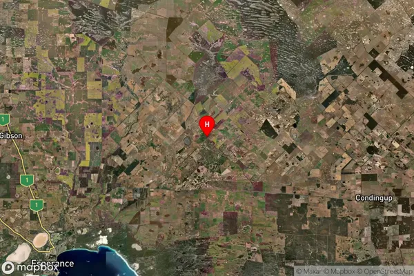 Neridup,Western Australia Satellite Map