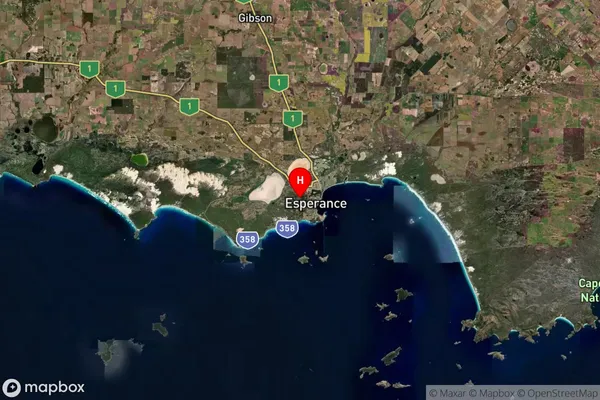 Nulsen,Western Australia Satellite Map