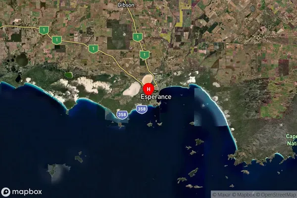 Sinclair,Western Australia Satellite Map