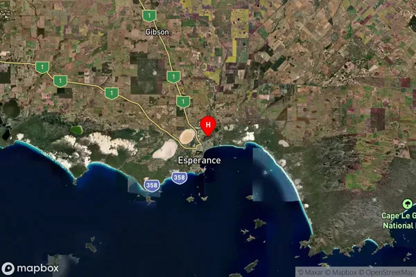 Windabout,Western Australia Satellite Map