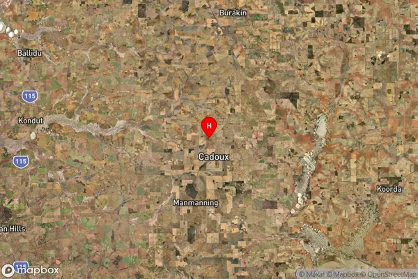 Cadoux,Western Australia Satellite Map