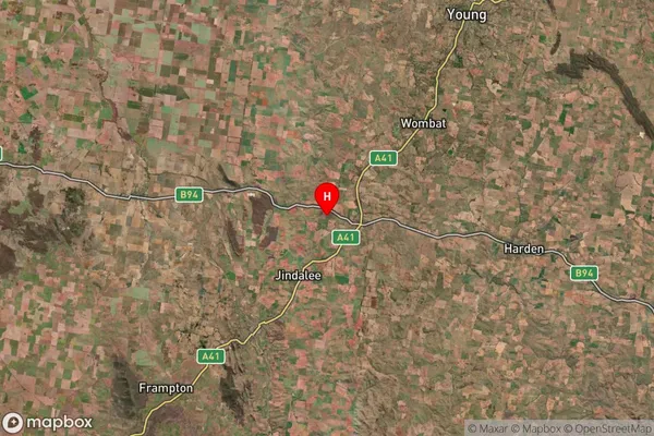 Wallendbeen,New South Wales Satellite Map