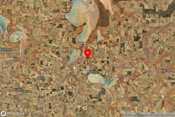 Mollerin,Western Australia Satellite Map