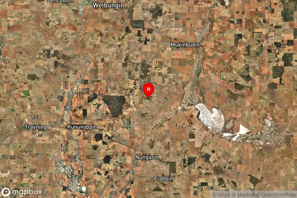 Mangowine,Western Australia Satellite Map