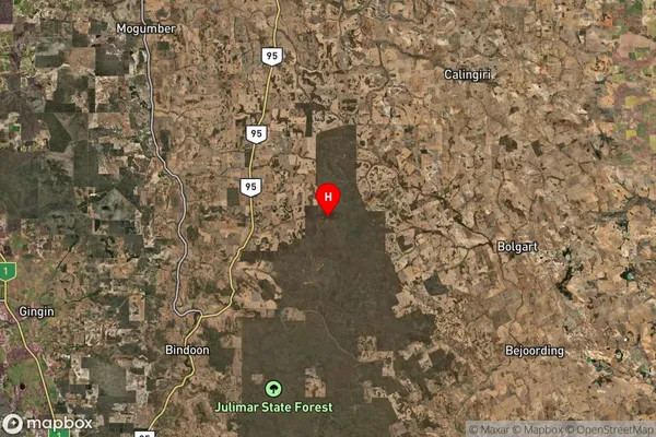 Bindoon Training Area,Western Australia Satellite Map