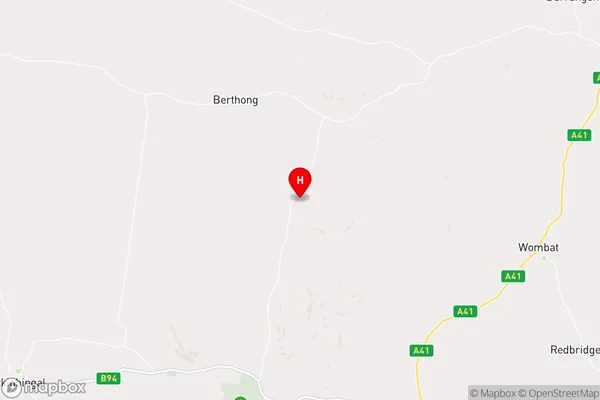 Berthong,New South Wales Area Map