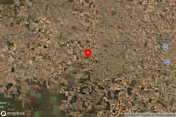 Qualeup,Western Australia Satellite Map