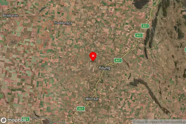 Burrangong,New South Wales Satellite Map