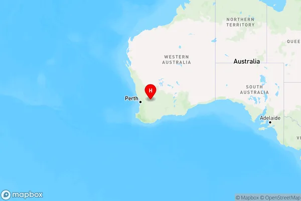 Mount Caroline,Western Australia Region Map