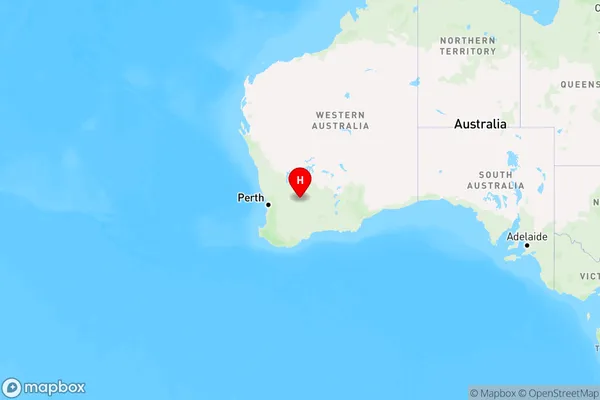 South Burracoppin,Western Australia Region Map