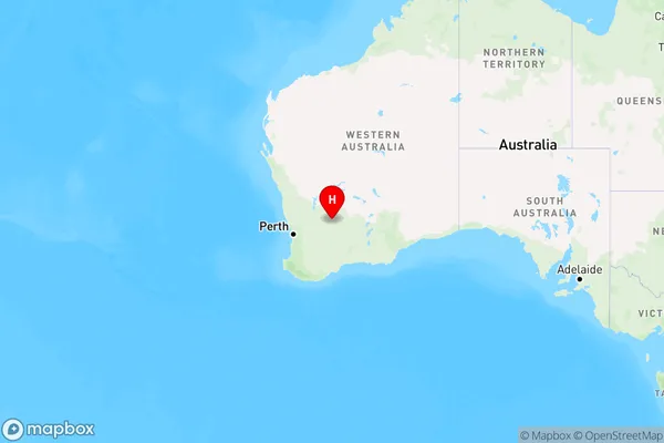 North Bodallin,Western Australia Region Map