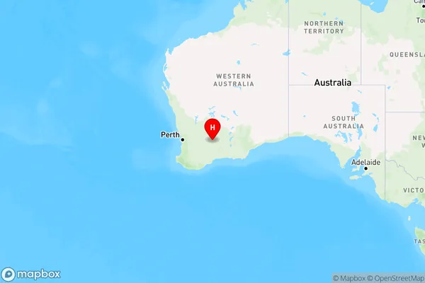 Mount Holland,Western Australia Region Map