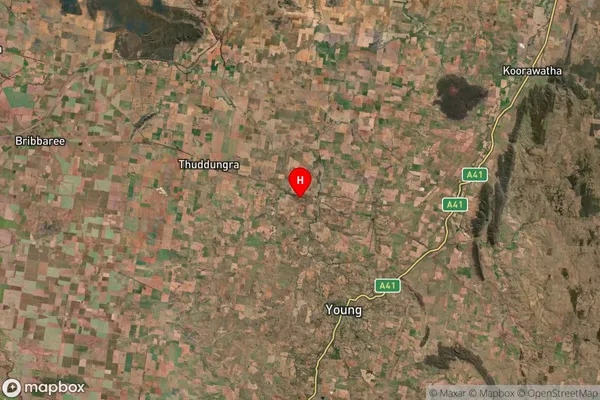 Thuddungra,New South Wales Satellite Map