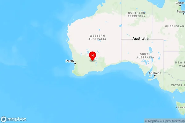 Victoria Rock,Western Australia Region Map