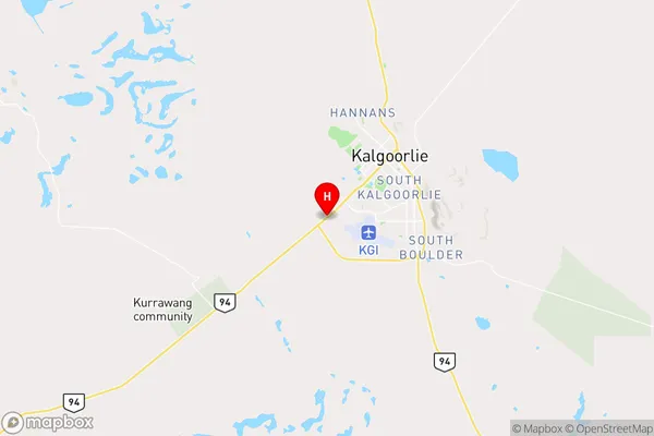 West Kalgoorlie,Western Australia Area Map