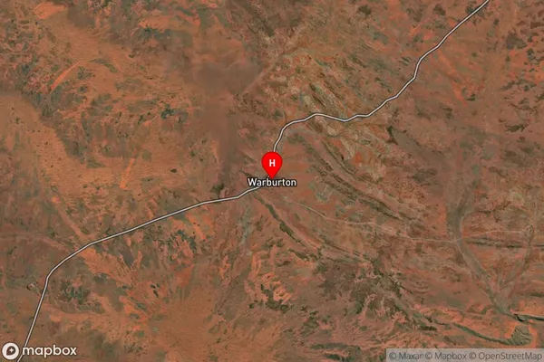 Warburton,Western Australia Satellite Map